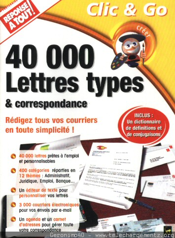 40.000 Lettres Types & Correspondance - Clic & Go