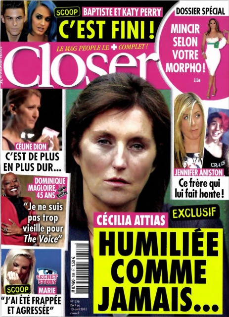 Closer N° 356 du 7 au 13 Avril 2012