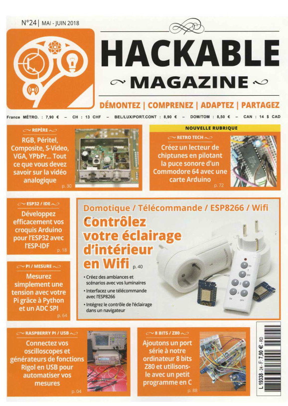 Hackable Magazine N°24 - Mai-Juin 2018 Pdf