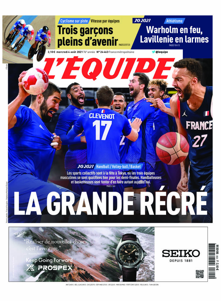 L’equipe du 04 Aout 2021