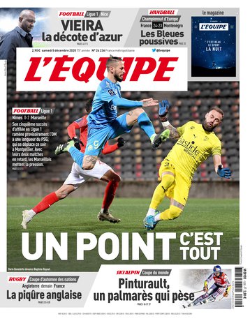 L’equipe du 05 Decembre 2020