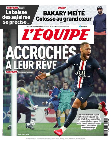 L’equipe du 08 Avril 2020