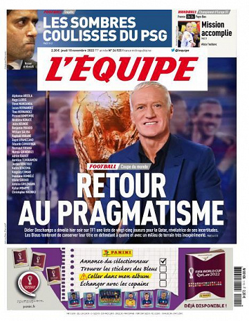 L'equipe du 10 Novembre 2022