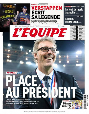 L'equipe du 10 Octobre 2022