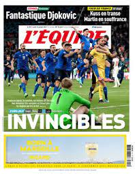 L’equipe du 12 Juillet 2021