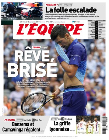 L’equipe du 13 Septembre 2021