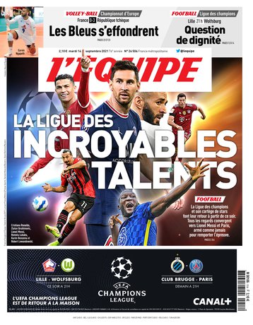 L’equipe du 14 Septembre 2021