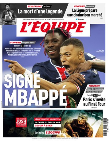 L’equipe du 20 Mai 2021