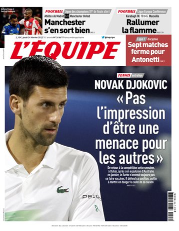 L’equipe du 24 Fevrier 2022