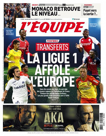 L'equipe du 28 Avril 2023