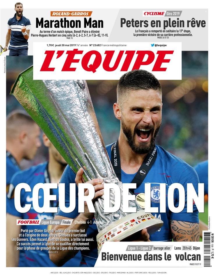 L’equipe du 30 Mai 2019 Pdf