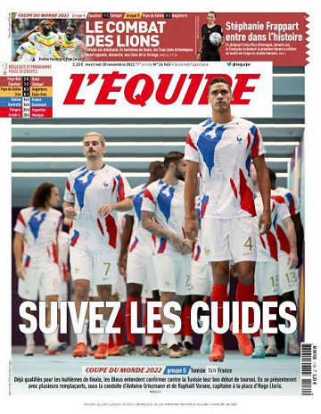 L'equipe du 30 Novembre 2022