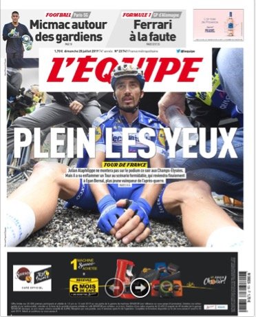 L’équipe du Dimanche 28 Juillet 2019