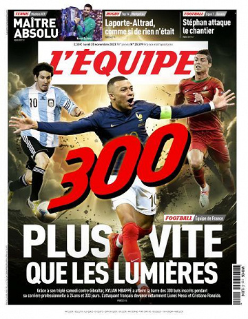 L’equipe du Lundi 20 Novembre 2023