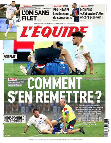 L'equipe du Mardi 15 Août 2023