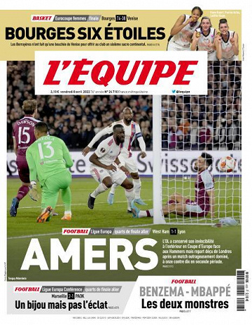 L’equipe du Vendredi 08 Avril 2022