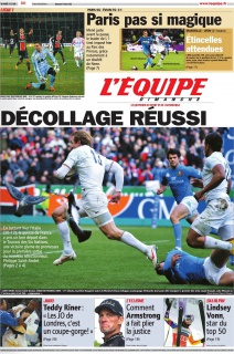 L'Equipe edition du 05 Fevrier 2012