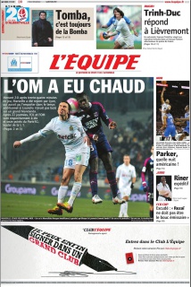 L'Equipe edition du 06 Fevrier 2012
