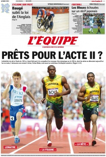 L'equipe Edition du 07 Août 2012