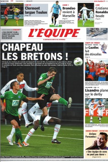L'Equipe edition du 09Janvier 2012