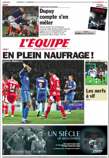 L'Equipe edition du 10 mars 2012