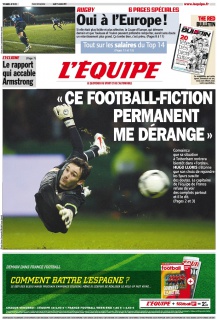 L'equipe Edition du 11 Octobre 2012