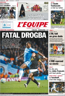 L'Equipe edition du 19 Avril 2012