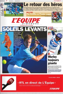 L'Equipe edition du 22 Janvier 2012