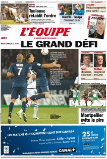 L'equipe Edition du 22 Septembre 2012