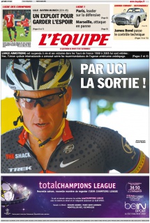 L'equipe Edition du 23 Octobre 2012