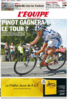 L'equipe Edition du 24 Juillet 2012