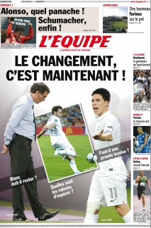 L'equipe Edition du 25 Juin 2012
