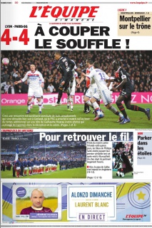 L'Equipe edition du 26 Fevrier 2012