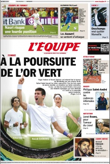 L'equipe Edition du 26 Juin 2012