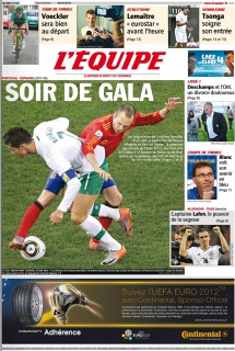 L'equipe Edition du 27 Juin 2012