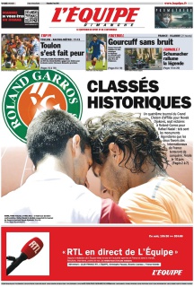 L'equipe Edition du 27 Mai 2012