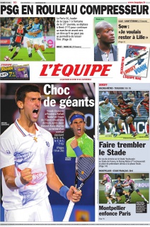 L'Equipe edition du 28 Janvier 2012