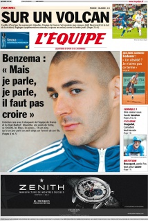 L'equipe Edition du 28 Mai 2012