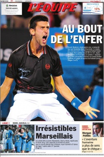 L'Equipe edition du 30 Janvier 2012