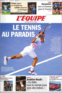 L'Equipe edition du 31 Janvier 2012
