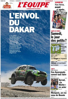 L'equipe Edition du 5 Janvier 2013