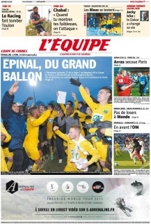 L'equipe Edition du 7 Janvier 2013