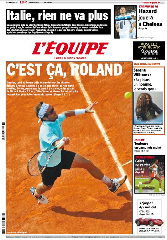 L'equipe Edition du mardi 29 mai 2012