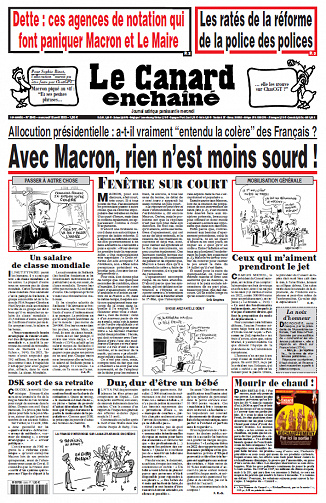 Le Canard Enchaîné du 19 Avril 2023