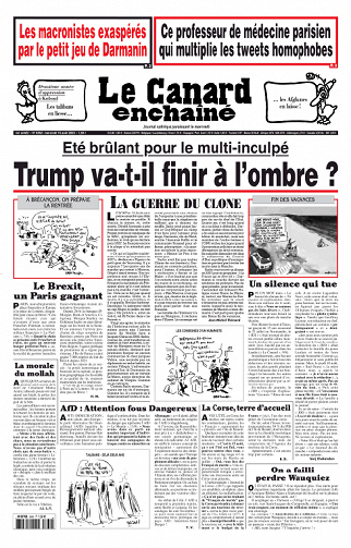 Le Canard Enchaîné N°5362 Du Mercredi 16 Août 2023