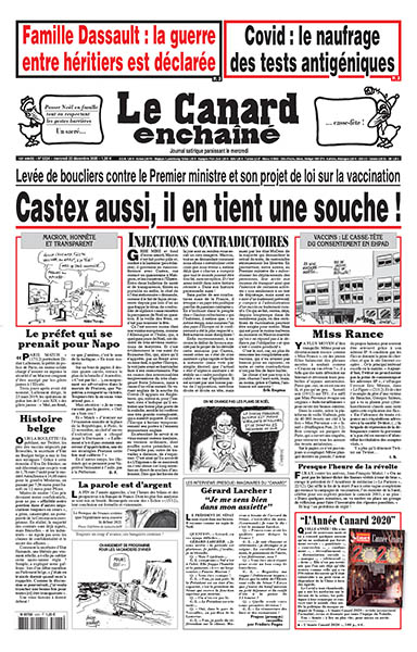 Le Canard Enchaîné - 23 Decembre 2020