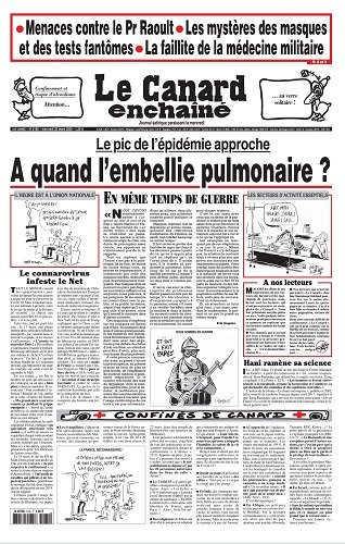 Le canard enchaîné N° 5186 du Mercredi 01 avril 2020 2020