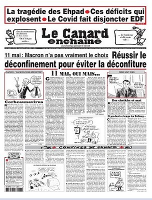 Le canard enchainé N°5188 du mercredi 15 avril 2020