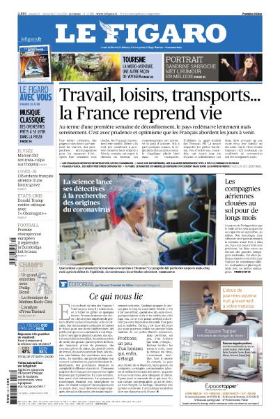 Le Figaro du 16 Mai 2020