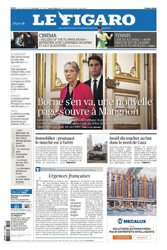 Le Figaro du Mardi 9 Janvier 2024